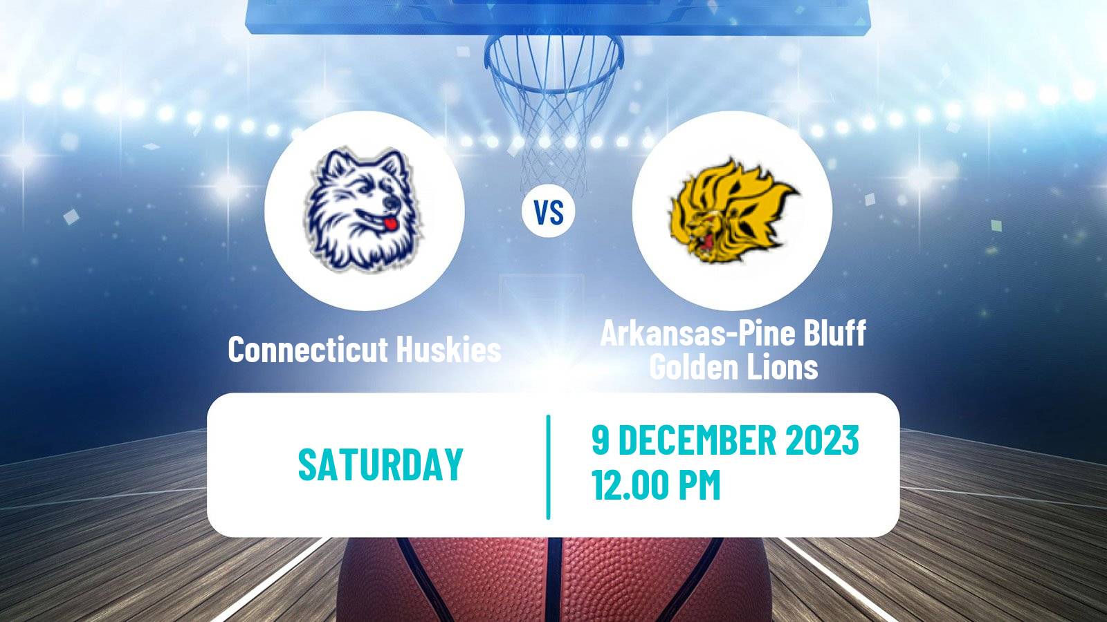Basketball NCAA College Basketball Connecticut Huskies - Arkansas-Pine Bluff Golden Lions