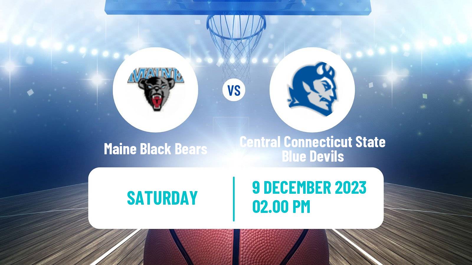 Basketball NCAA College Basketball Maine Black Bears - Central Connecticut State Blue Devils