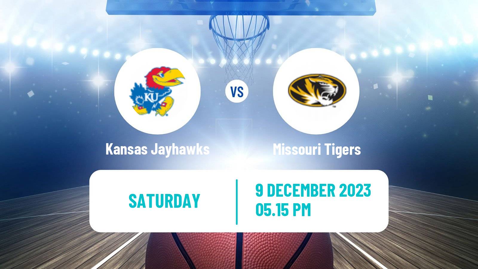 Basketball NCAA College Basketball Kansas Jayhawks - Missouri Tigers