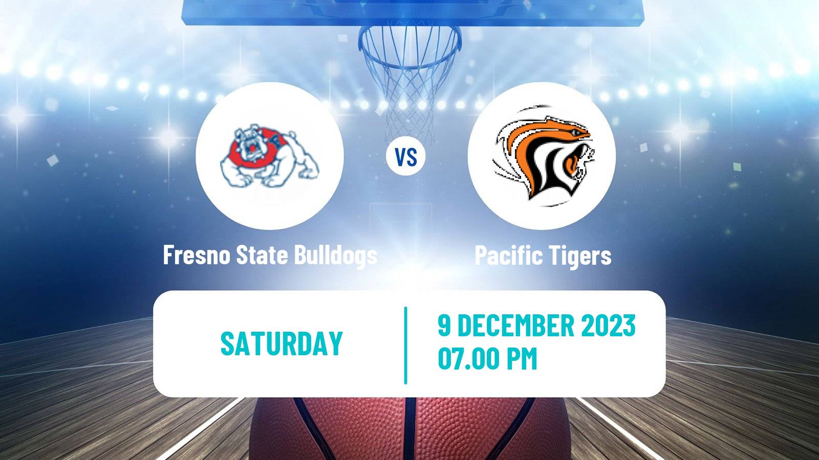 Basketball NCAA College Basketball Fresno State Bulldogs - Pacific Tigers