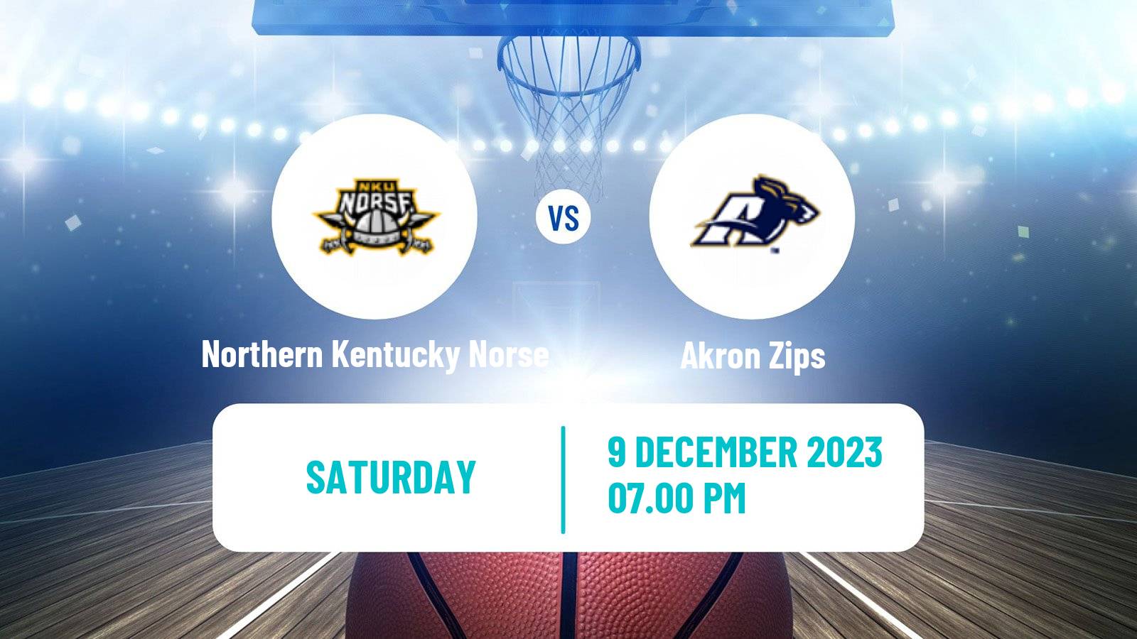 Basketball NCAA College Basketball Northern Kentucky Norse - Akron Zips