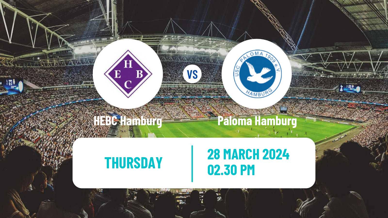Soccer German Oberliga Hamburg HEBC Hamburg - Paloma Hamburg
