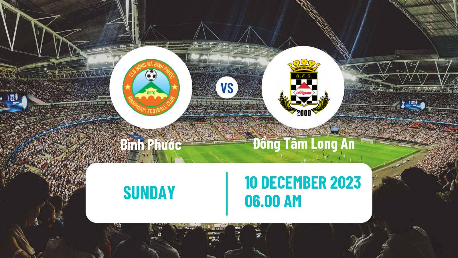 Soccer Vietnamese V League 2 Bình Phước - Đồng Tâm Long An