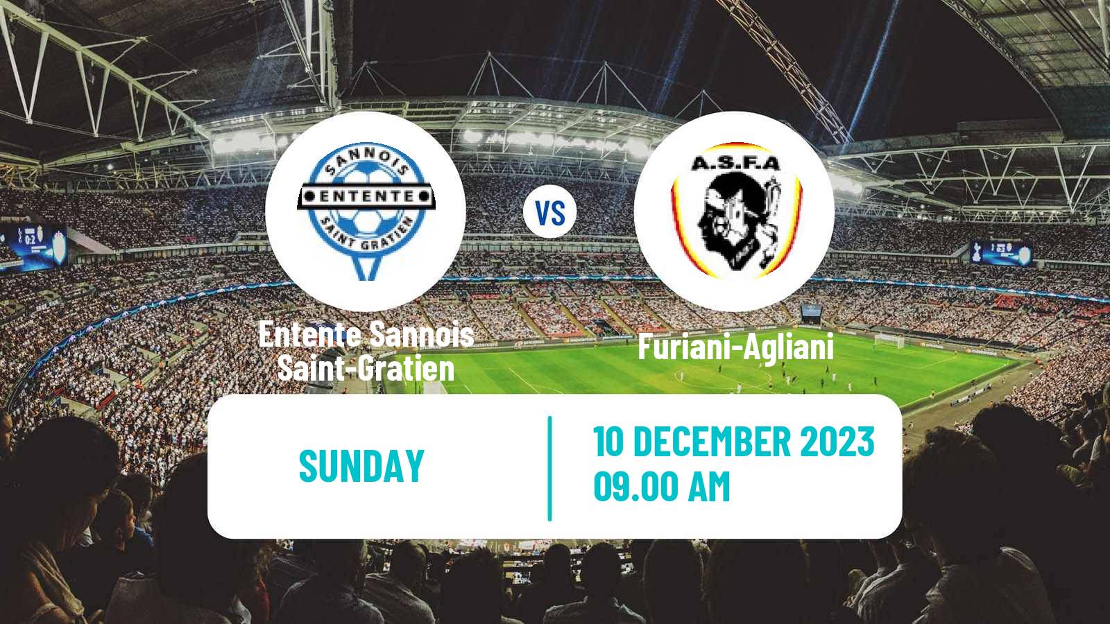 Soccer Coupe De France Entente Sannois Saint-Gratien - Furiani-Agliani