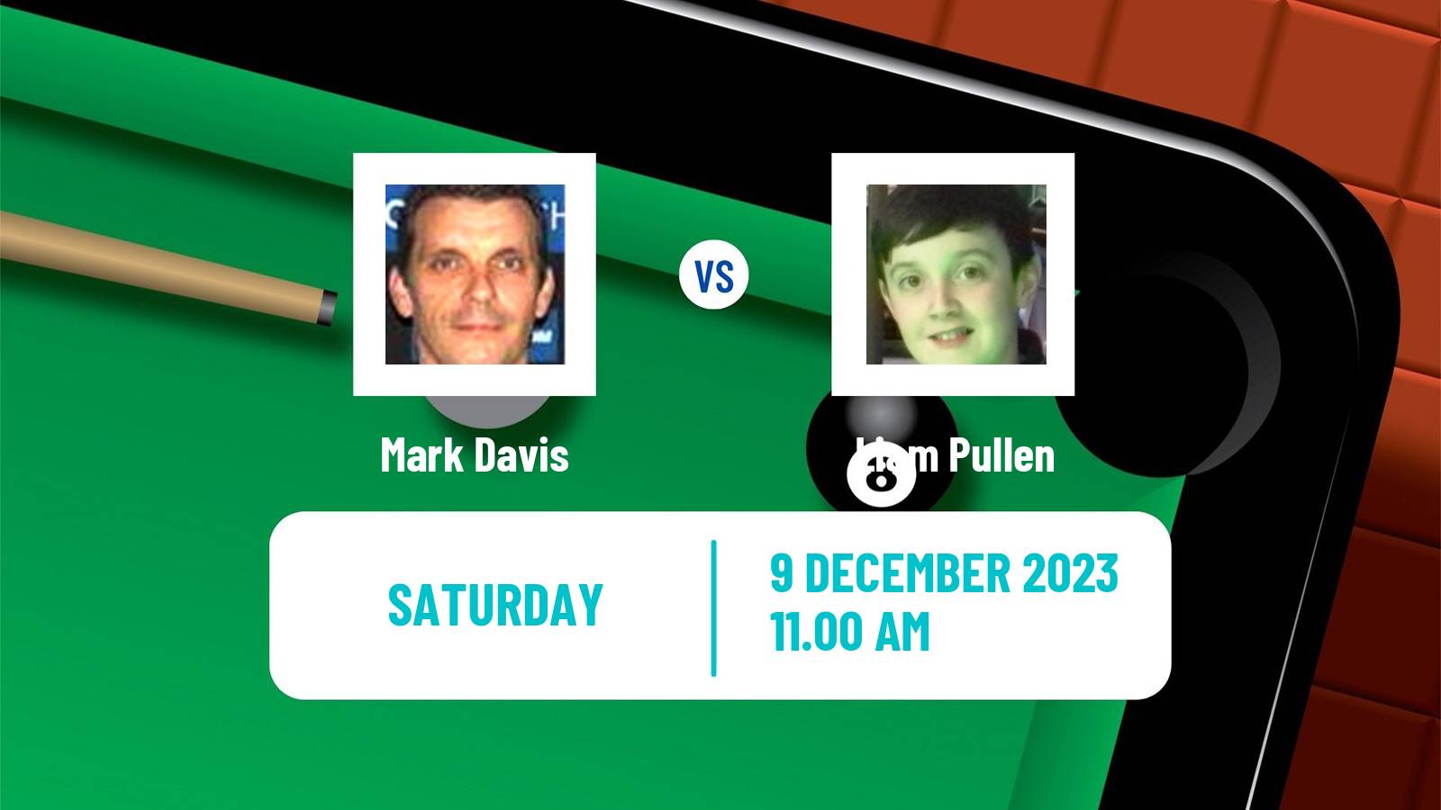 Snooker Snooker Shoot Out Mark Davis - Liam Pullen