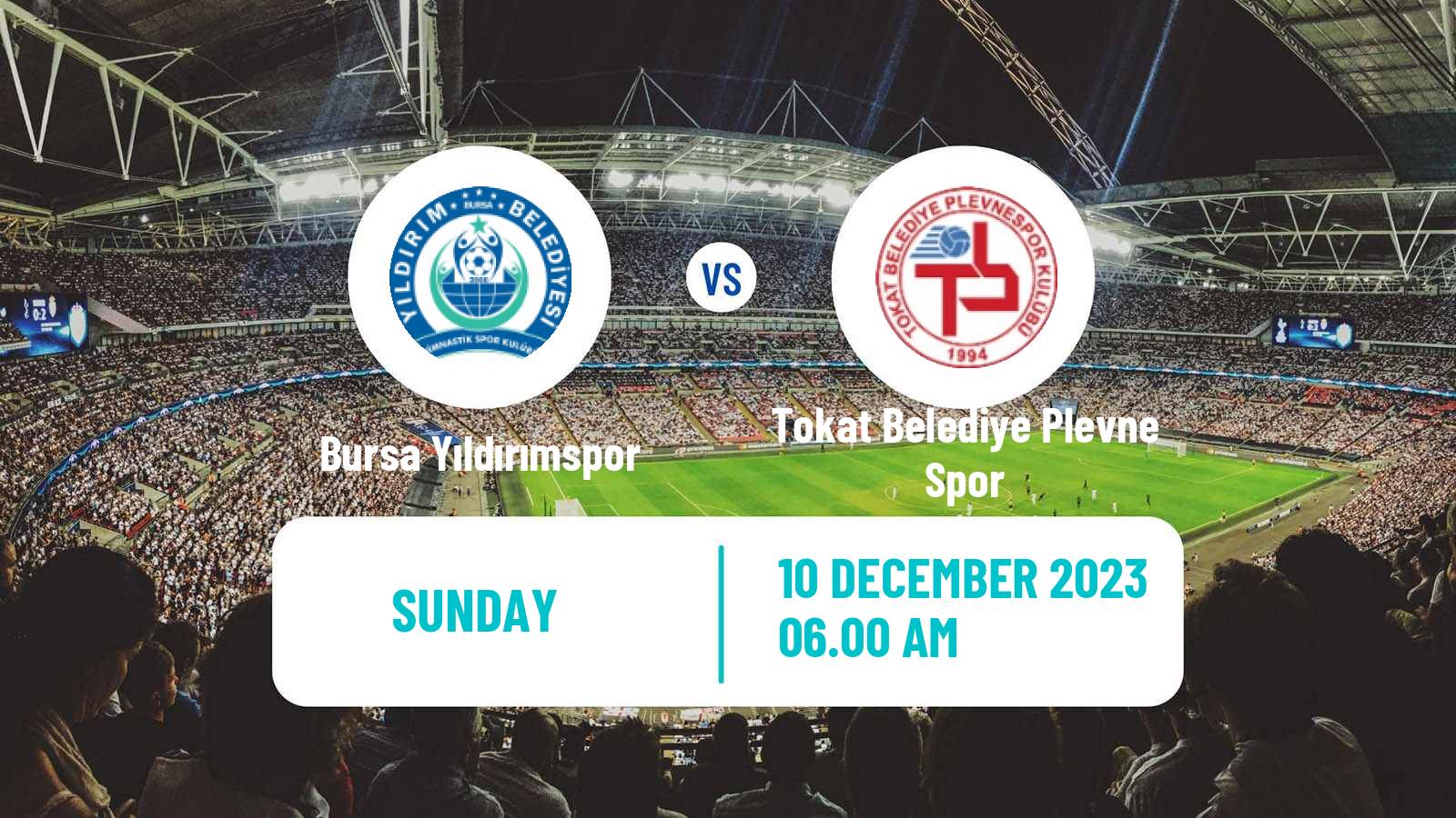 Soccer Turkish 3 Lig Group 4 Bursa Yıldırımspor - Tokat Belediye Plevne Spor