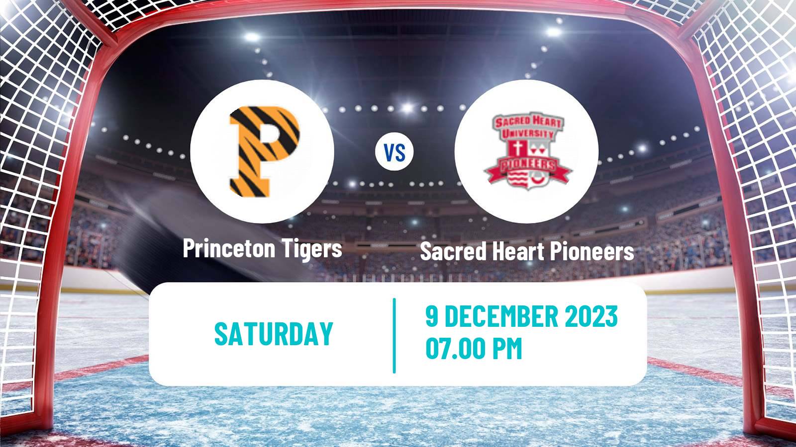 Hockey NCAA Hockey Princeton Tigers - Sacred Heart Pioneers