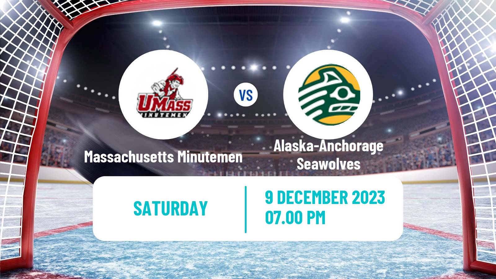 Hockey NCAA Hockey Massachusetts Minutemen - Alaska-Anchorage Seawolves