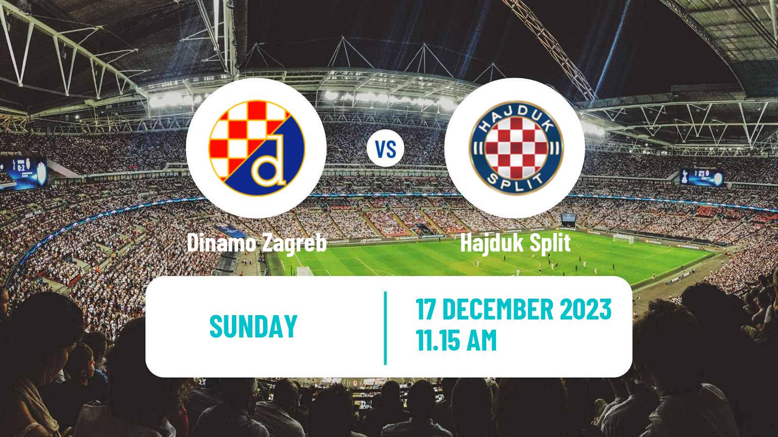 Dinamo Zagreb vs Hajduk Prediction and Picks 17 December 2023 Football