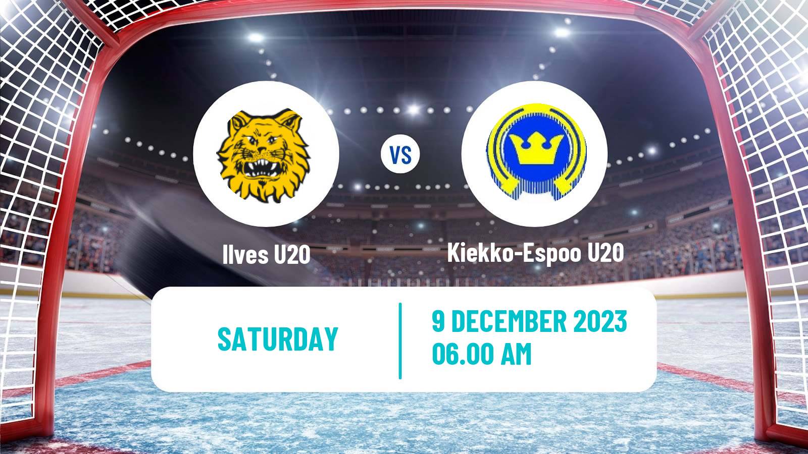 Hockey Finnish SM-sarja U20 Ilves U20 - Kiekko-Espoo U20