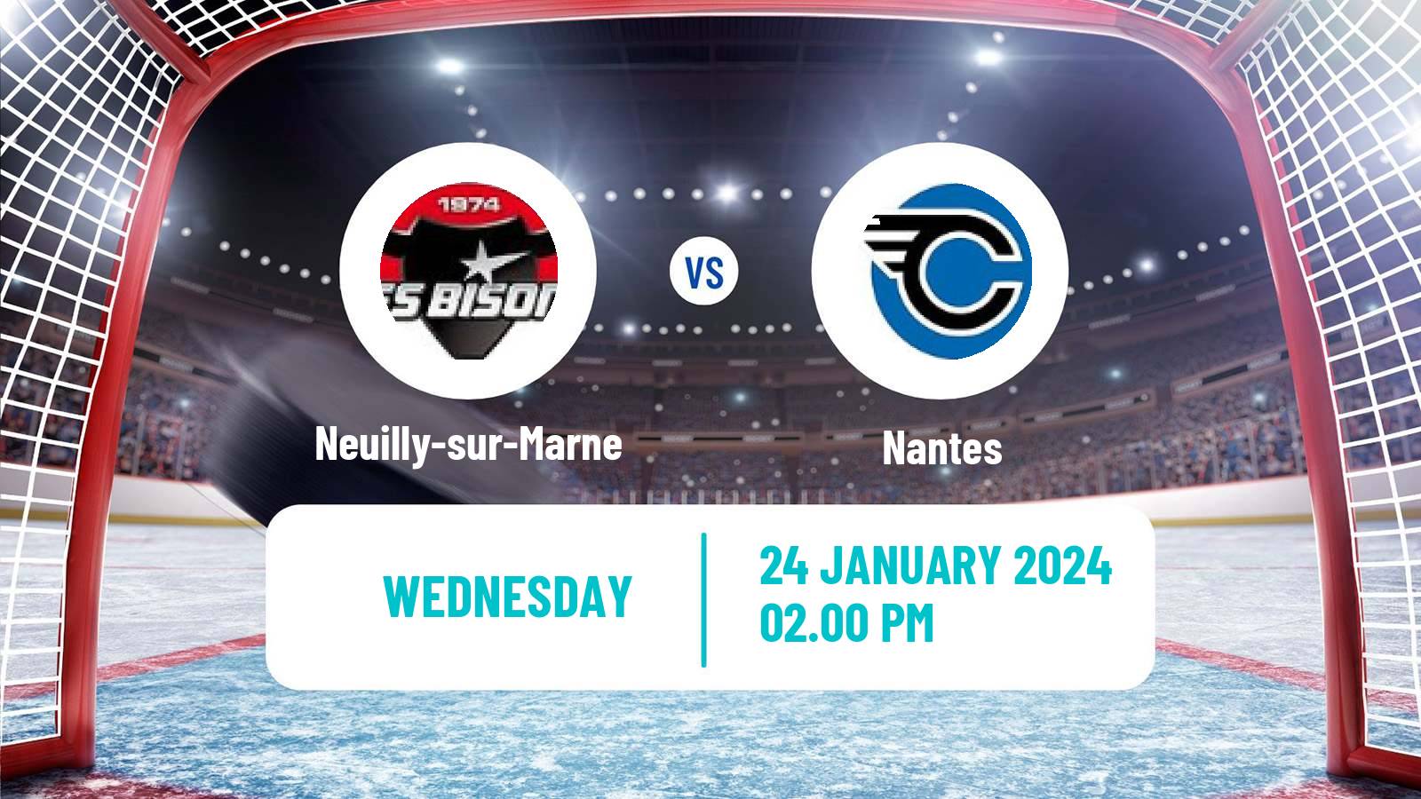 Hockey French D1 Ice Hockey Neuilly-sur-Marne - Nantes