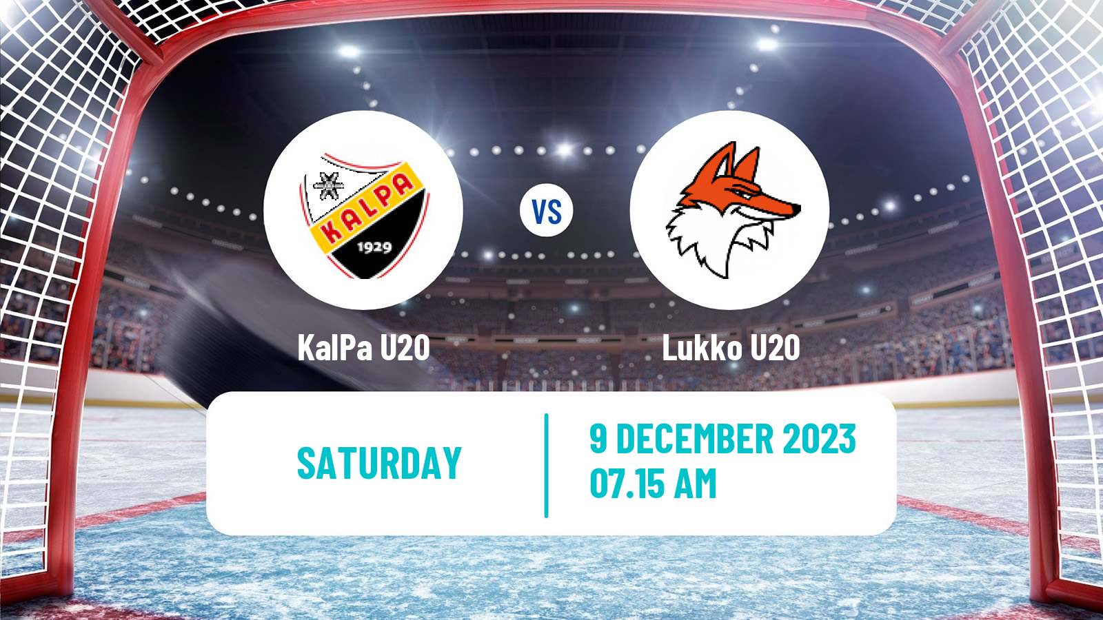 Hockey Finnish SM-sarja U20 KalPa U20 - Lukko U20