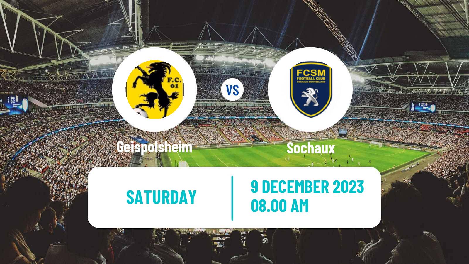 Soccer Coupe De France Geispolsheim - Sochaux