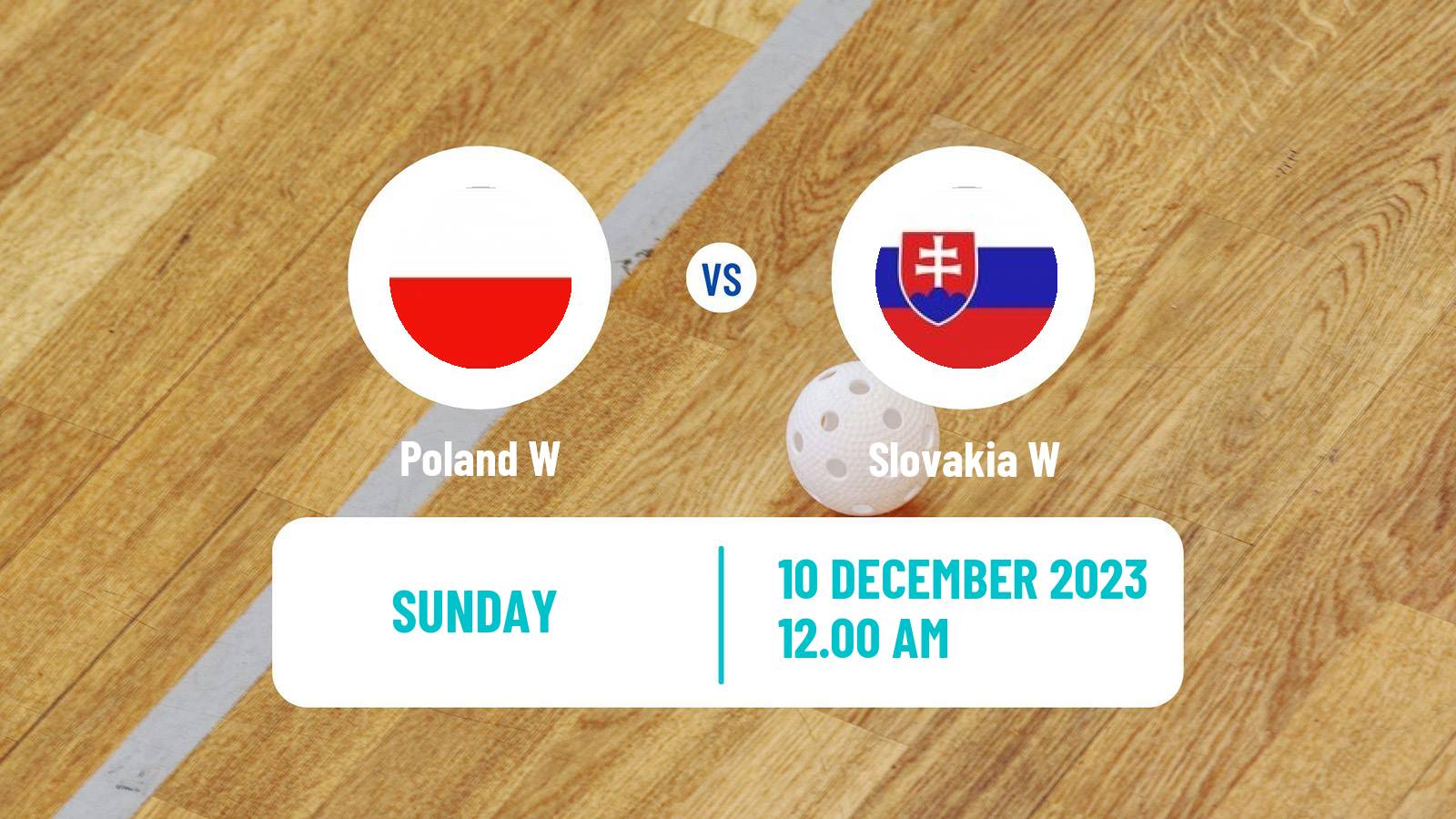 Floorball World Championship Floorball Women Poland W - Slovakia W