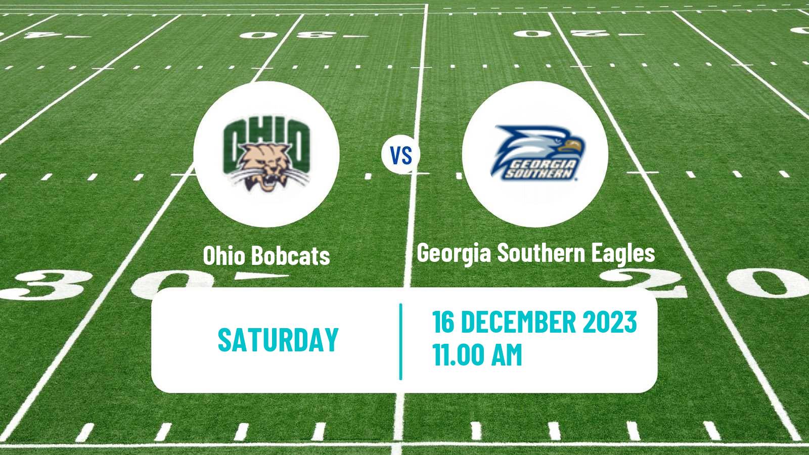 American football NCAA College Football Ohio Bobcats - Georgia Southern Eagles