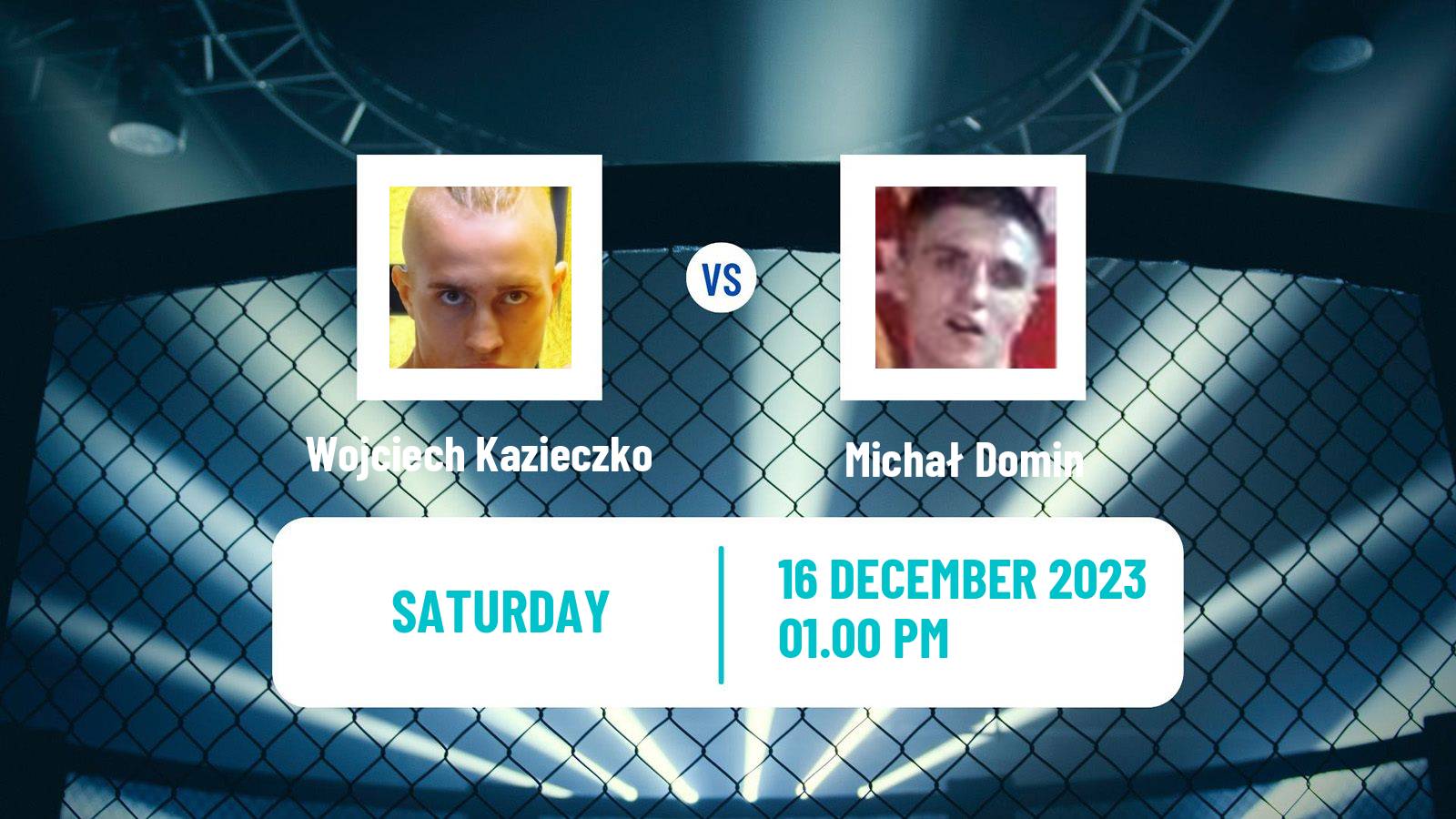 MMA Featherweight Ksw Men Wojciech Kazieczko - Michał Domin