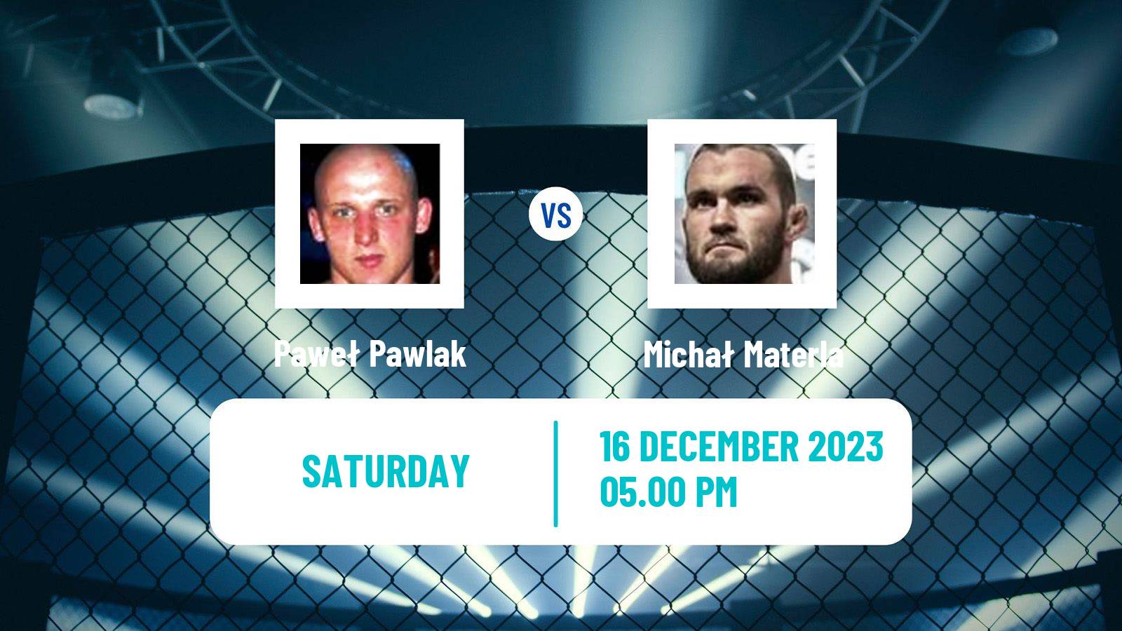 MMA Middleweight Ksw Men Paweł Pawlak - Michał Materla