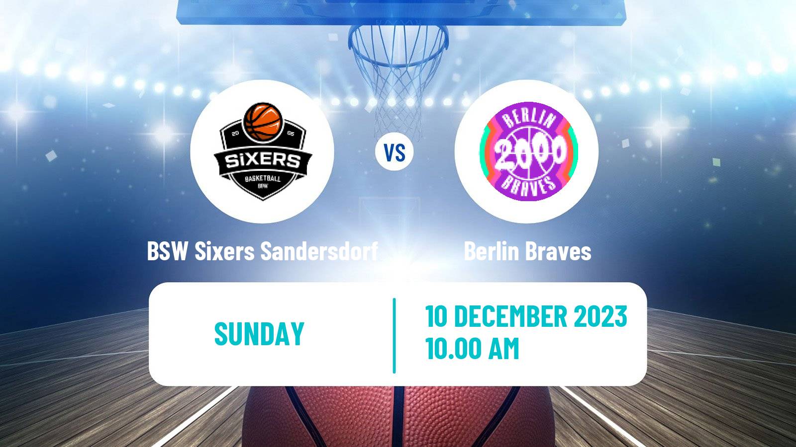 Basketball German Pro B Basketball BSW Sixers Sandersdorf - Berlin Braves