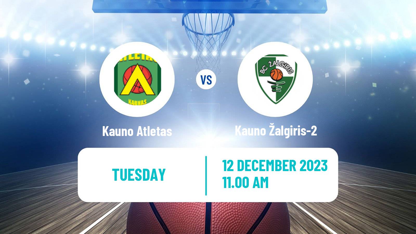 Basketball Lietuvos NKL Kauno Atletas - Kauno Žalgiris-2