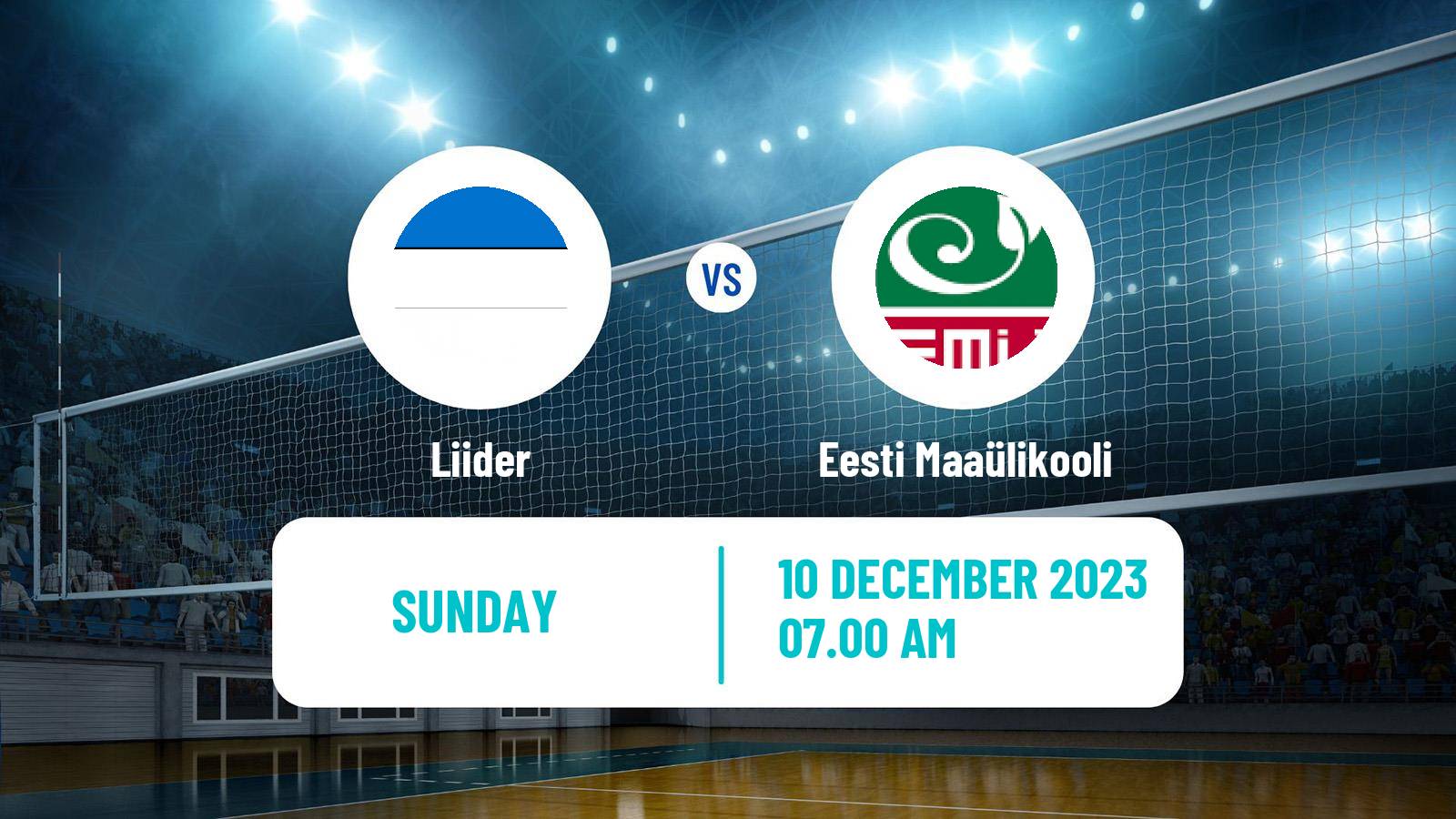 Volleyball Estonian Esiliiga Volleyball Liider - Eesti Maaülikooli