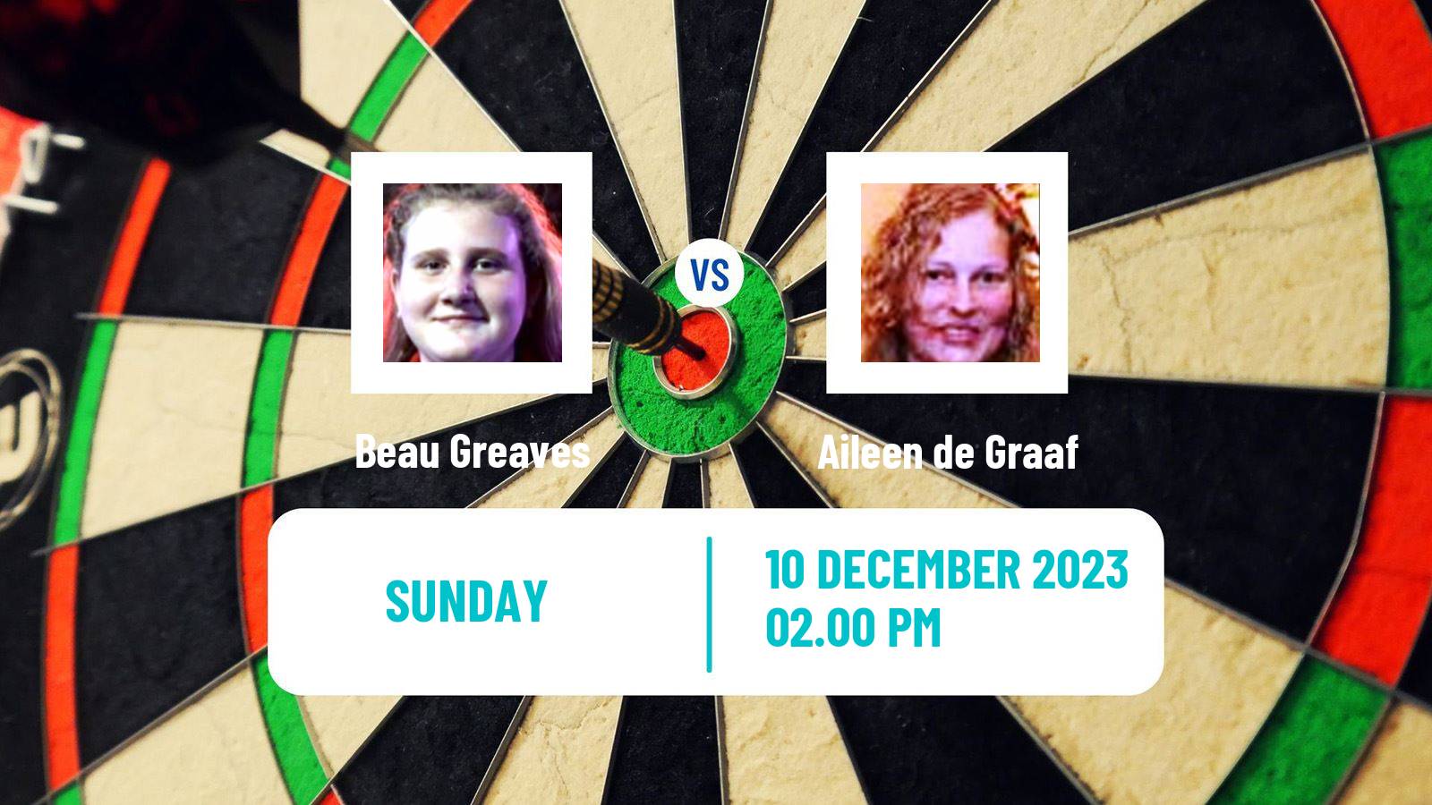 Darts Wdf World Championship Women Beau Greaves - Aileen de Graaf