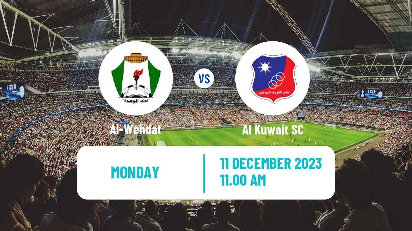 Soccer AFC Cup Al-Wehdat - Al Kuwait