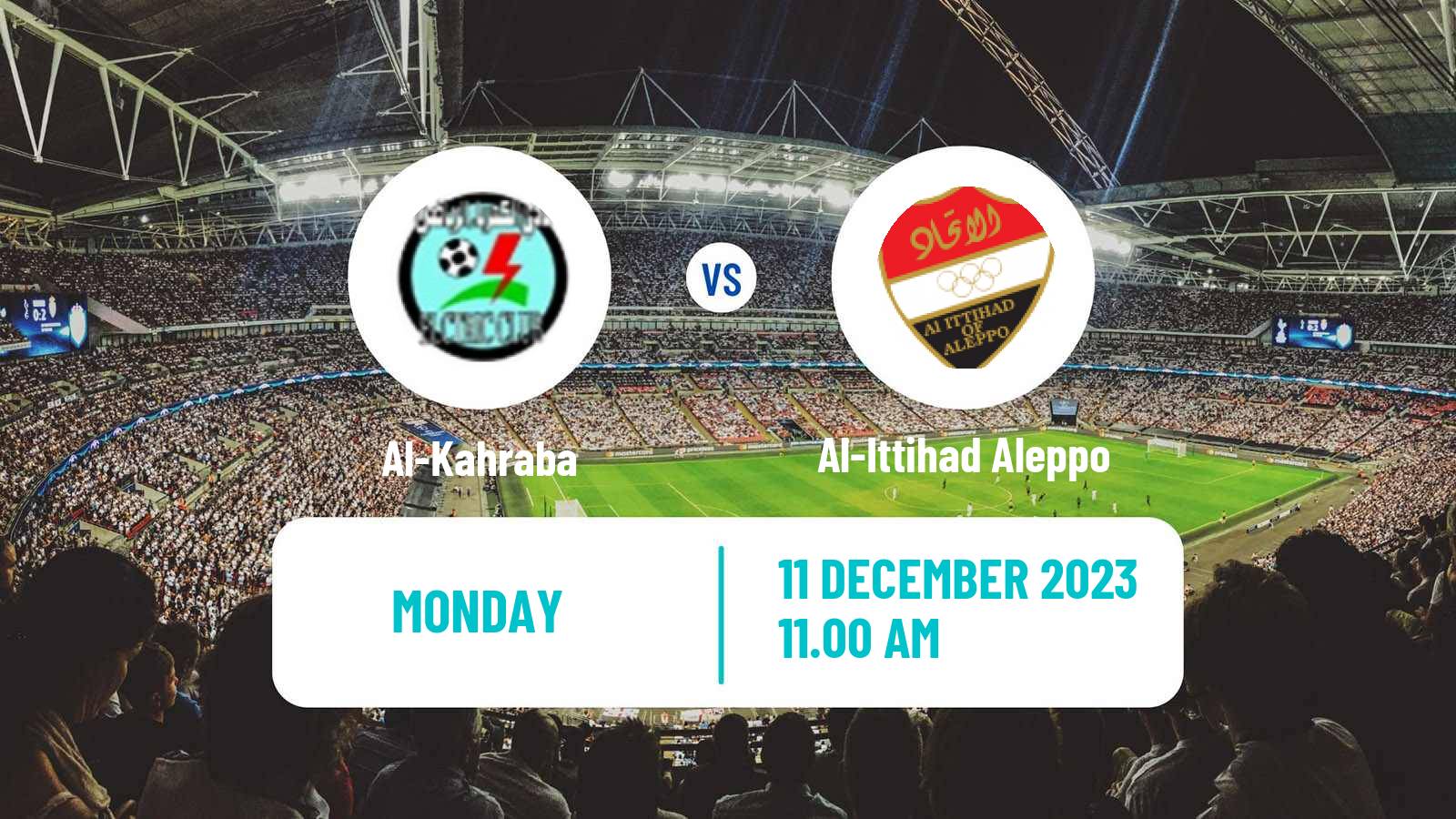 Soccer AFC Cup Al-Kahraba - Al-Ittihad Aleppo