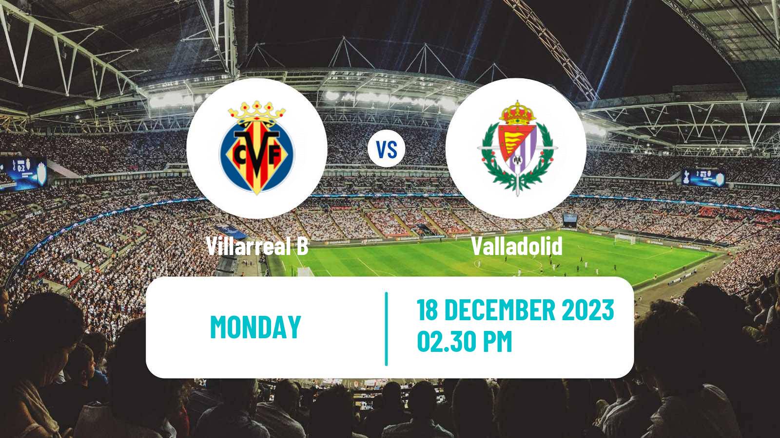Soccer Spanish LaLiga2 Villarreal B - Valladolid