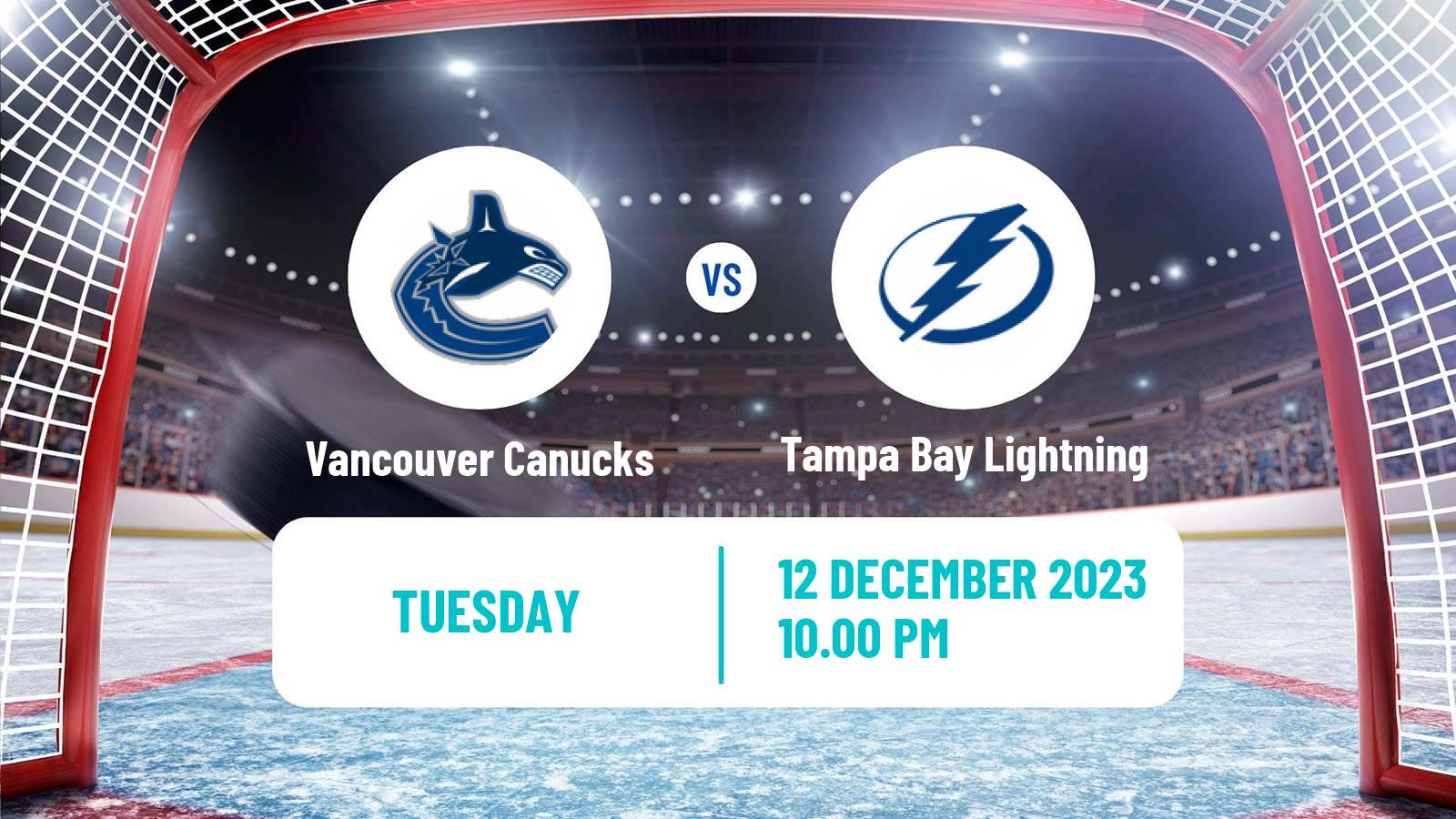 Hockey NHL Vancouver Canucks - Tampa Bay Lightning