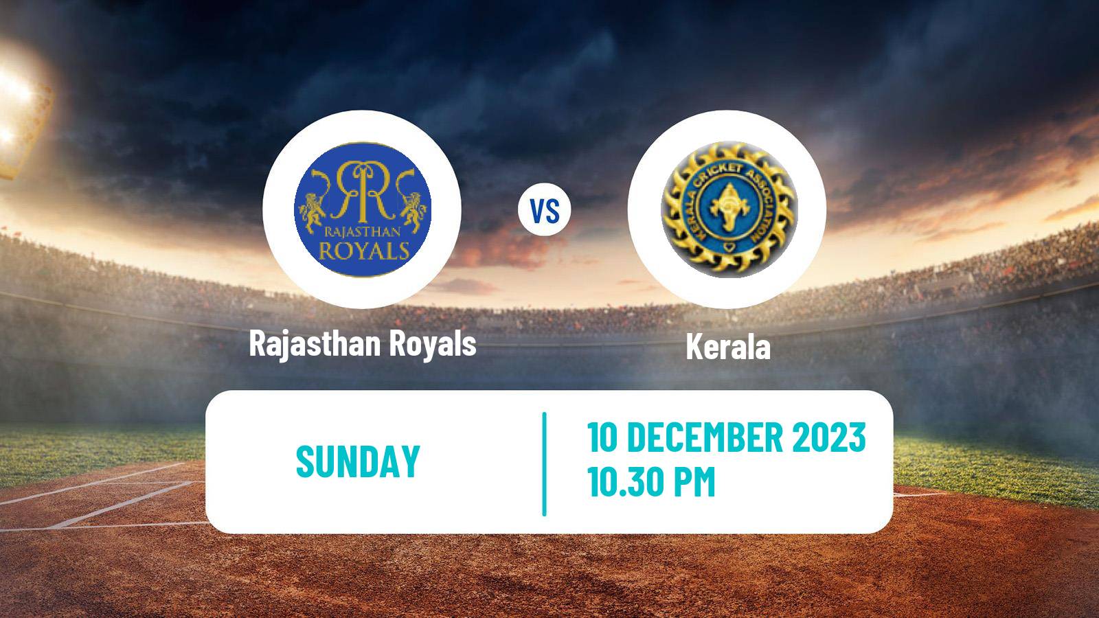 Cricket Vijay Hazare Trophy Rajasthan Royals - Kerala