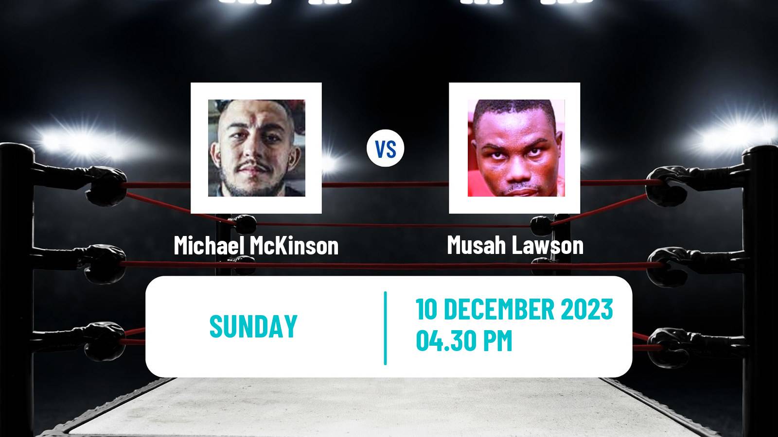 Boxing Welterweight Others Matches Men Michael McKinson - Musah Lawson