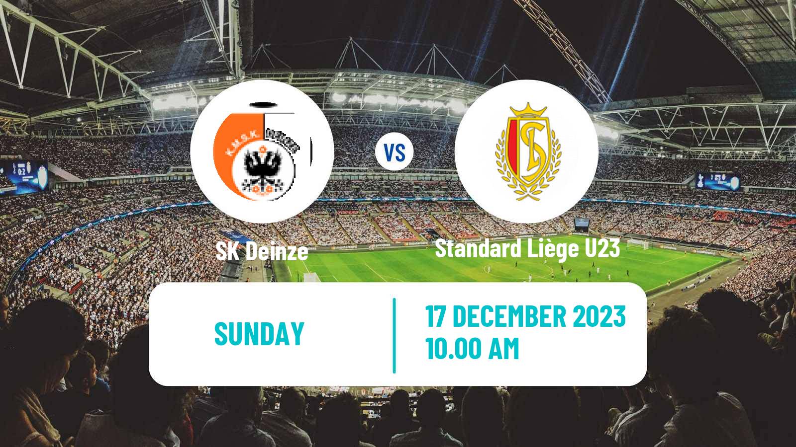 Soccer Belgian Сhallenger Pro League Deinze - Standard Liège U23
