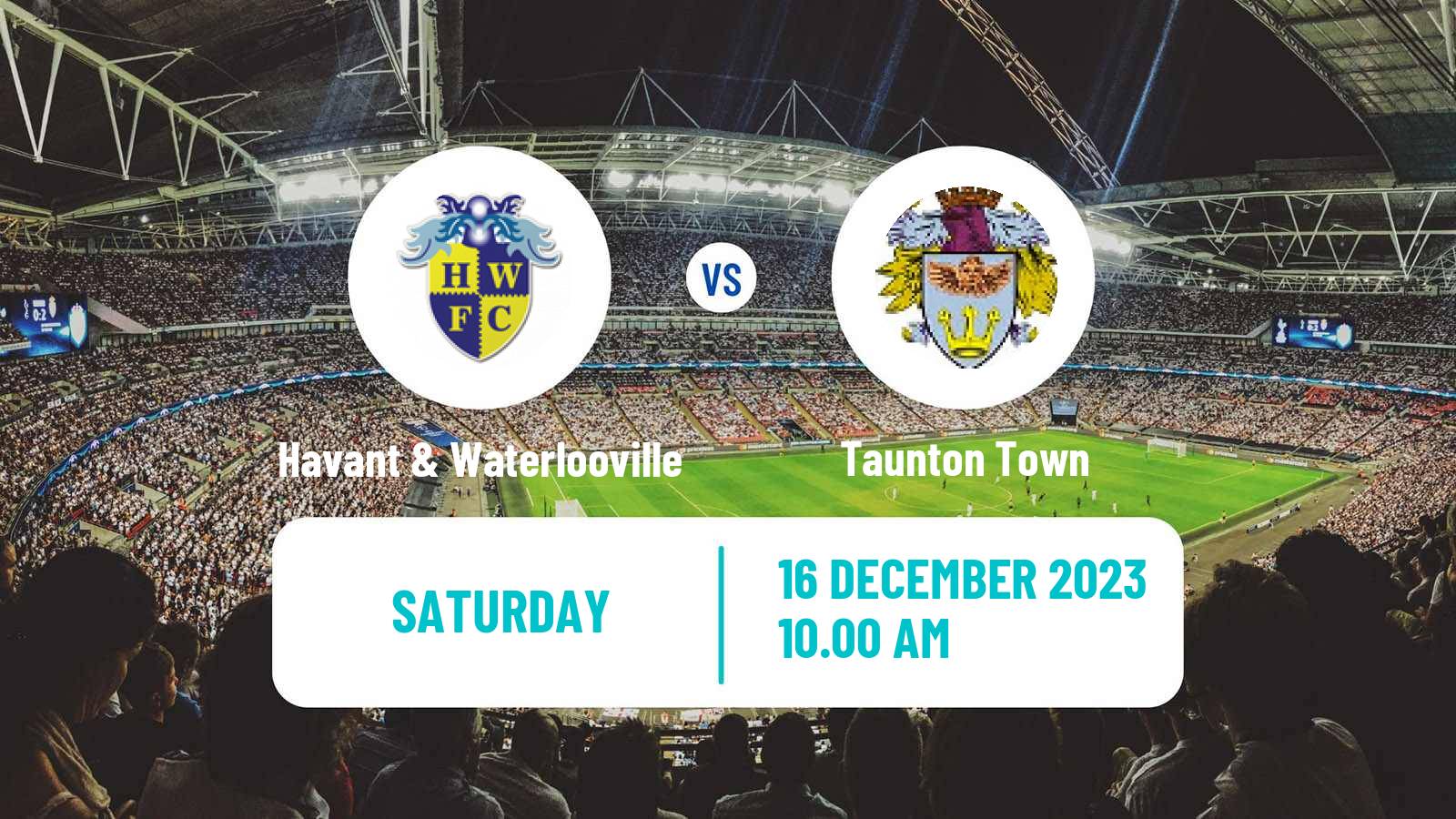 Soccer English National League South Havant & Waterlooville - Taunton Town