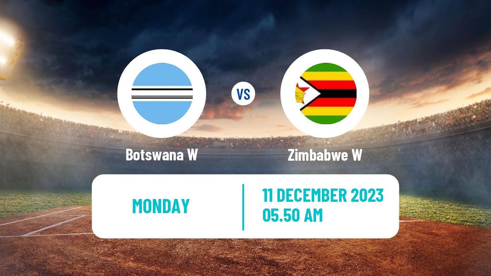 Cricket ICC World Twenty20 Women Botswana W - Zimbabwe W