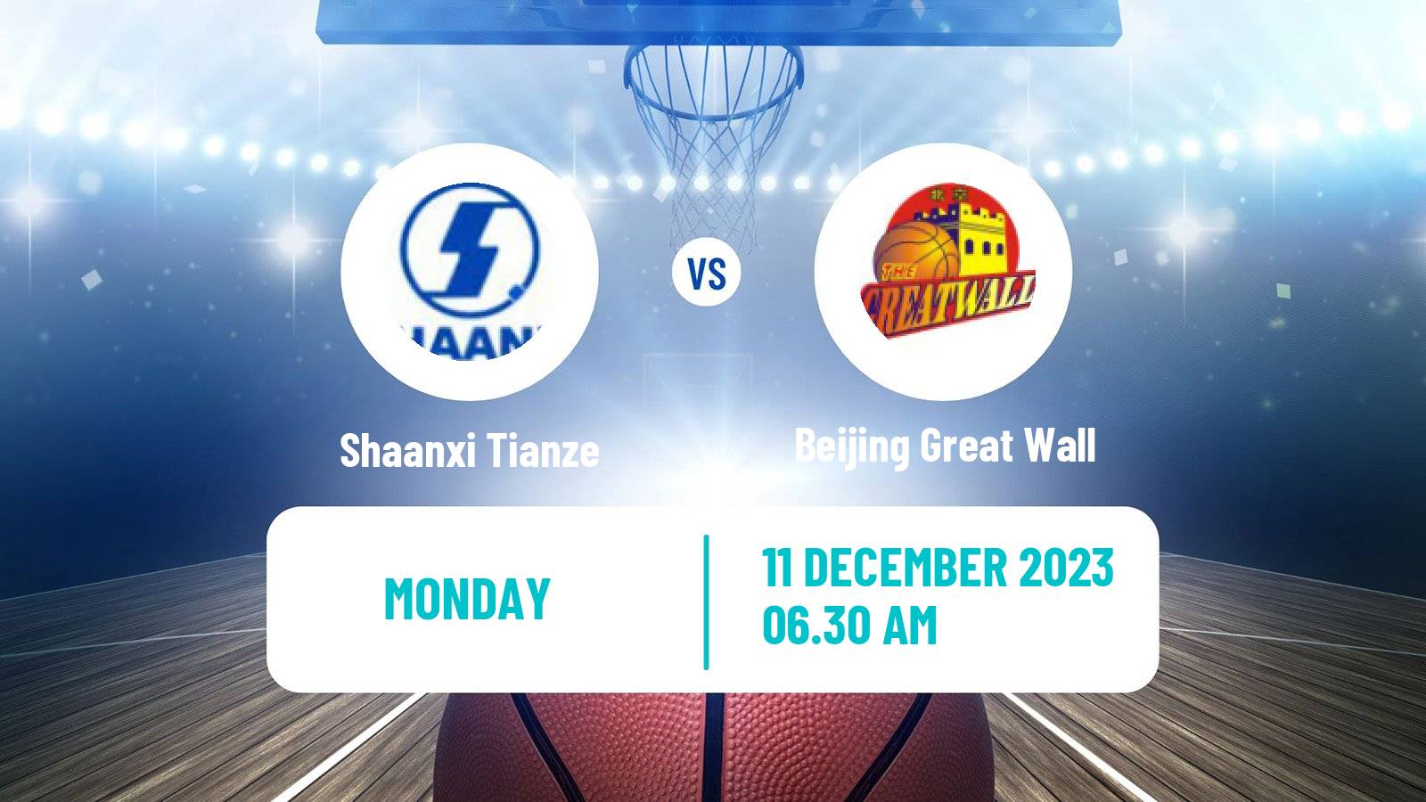 Basketball WCBA Shaanxi Tianze - Beijing Great Wall