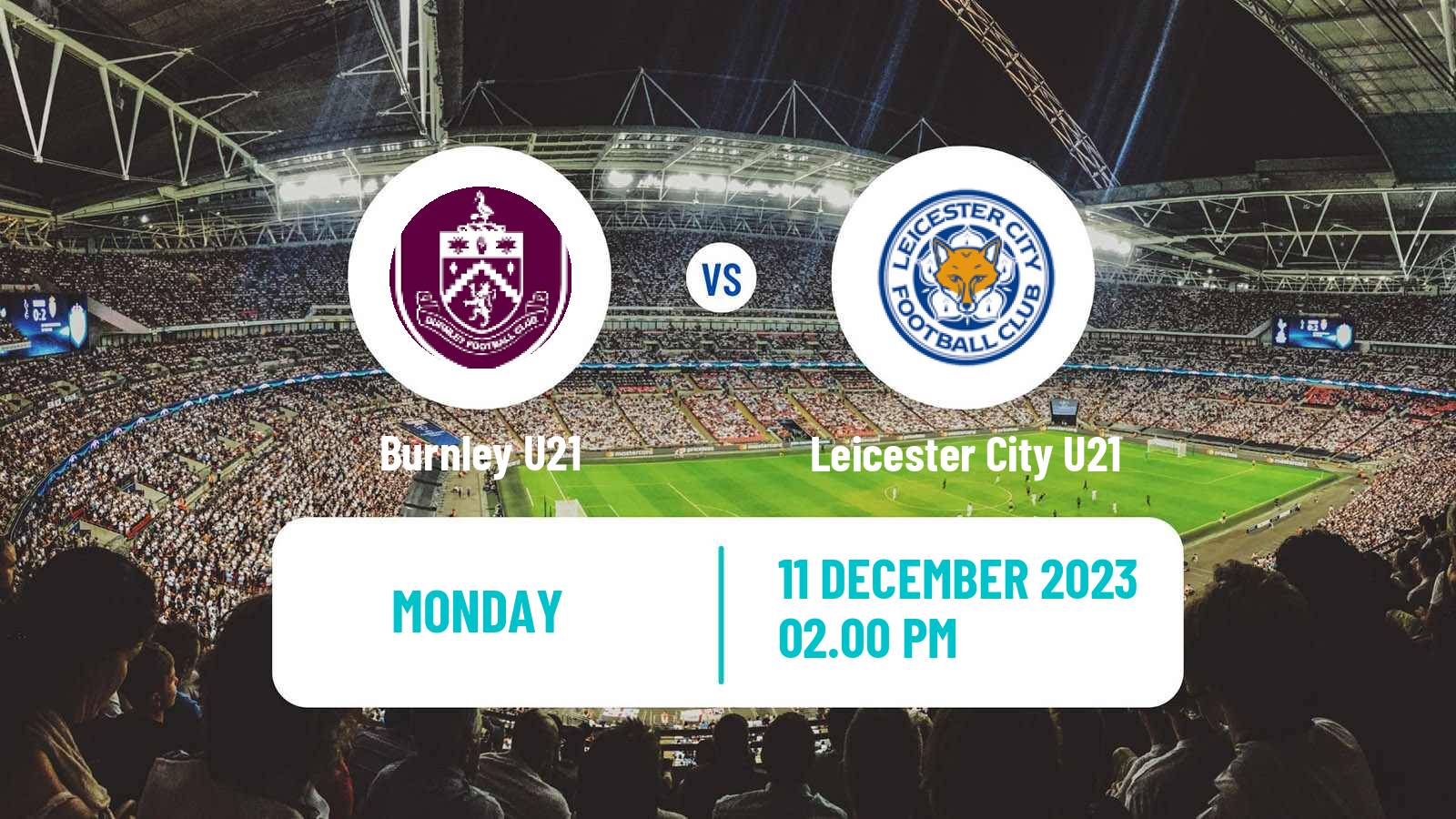 Soccer English Premier League Cup Burnley U21 - Leicester City U21