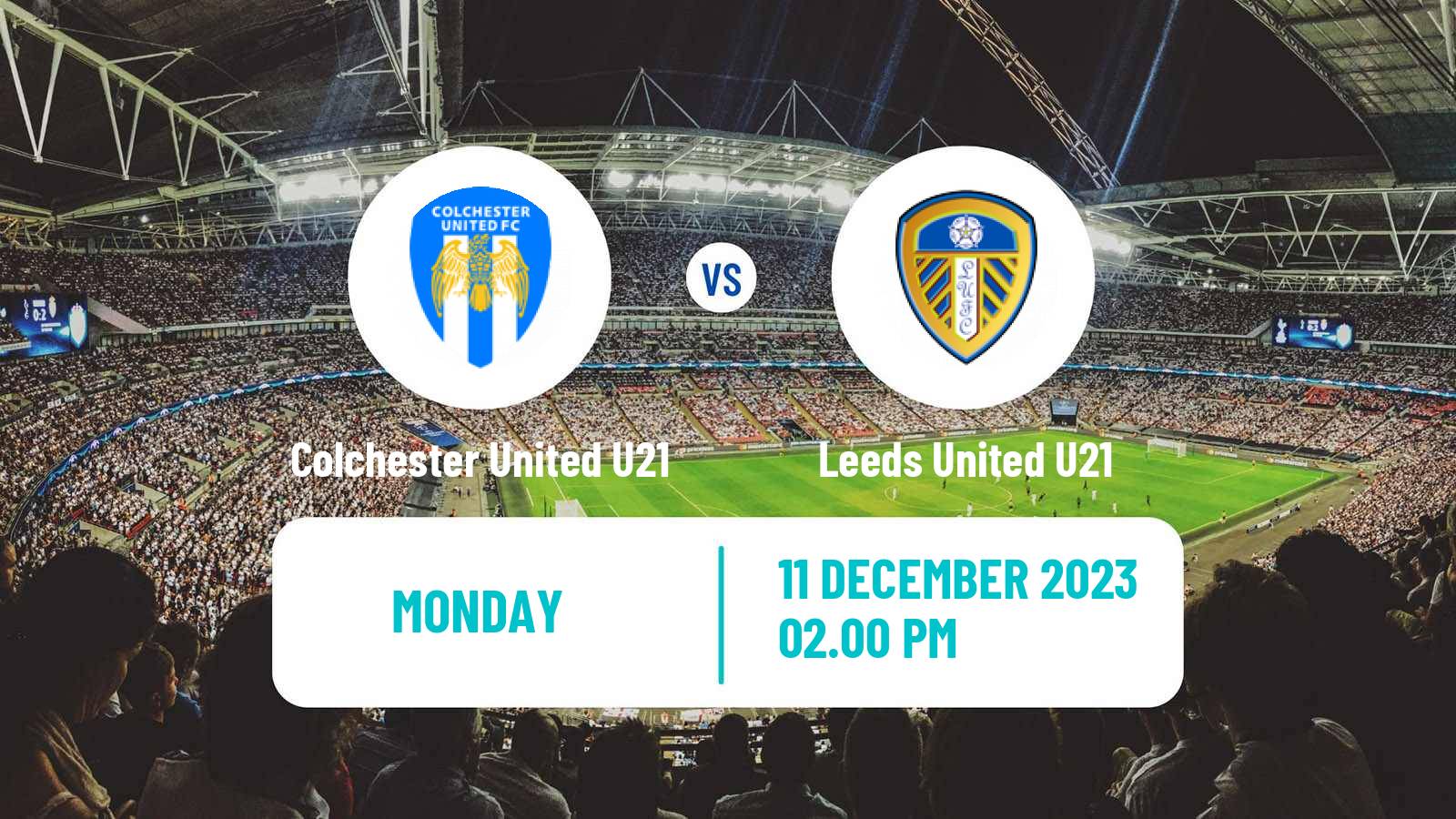 Soccer English Premier League Cup Colchester United U21 - Leeds United U21