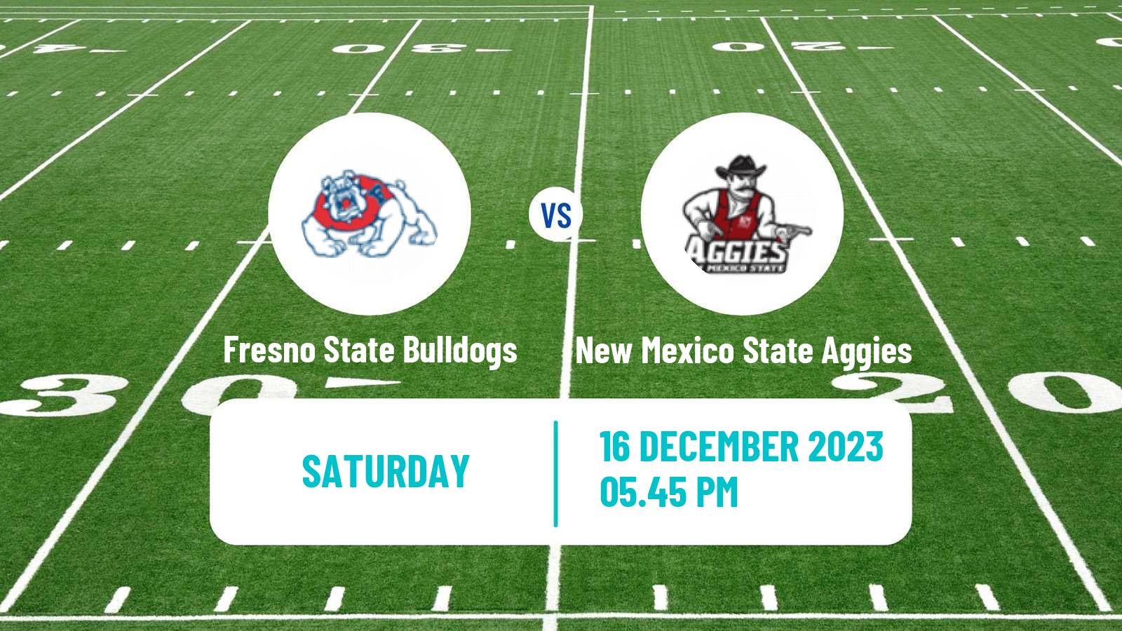 American football NCAA College Football Fresno State Bulldogs - New Mexico State Aggies