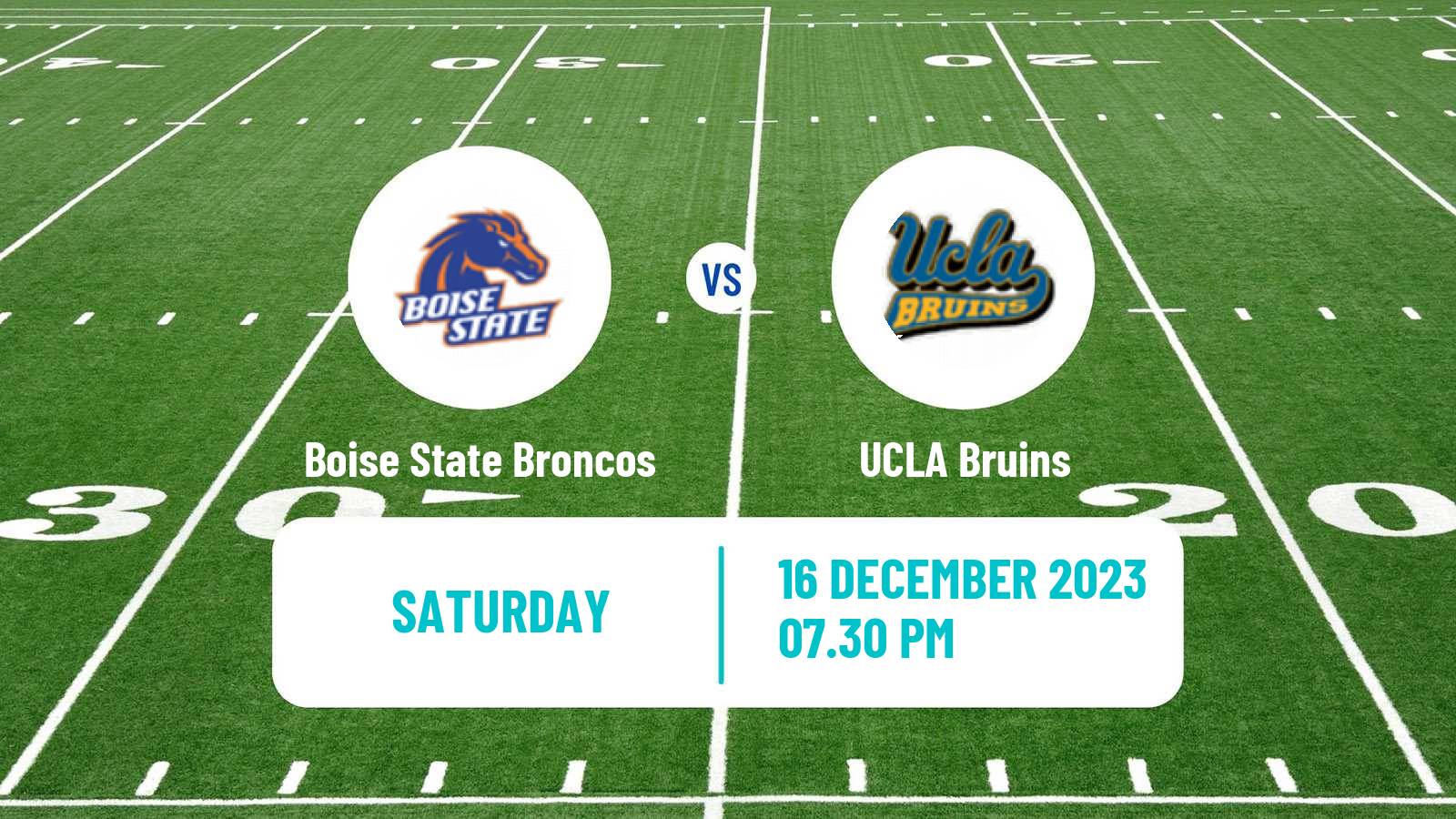 American football NCAA College Football Boise State Broncos - UCLA Bruins