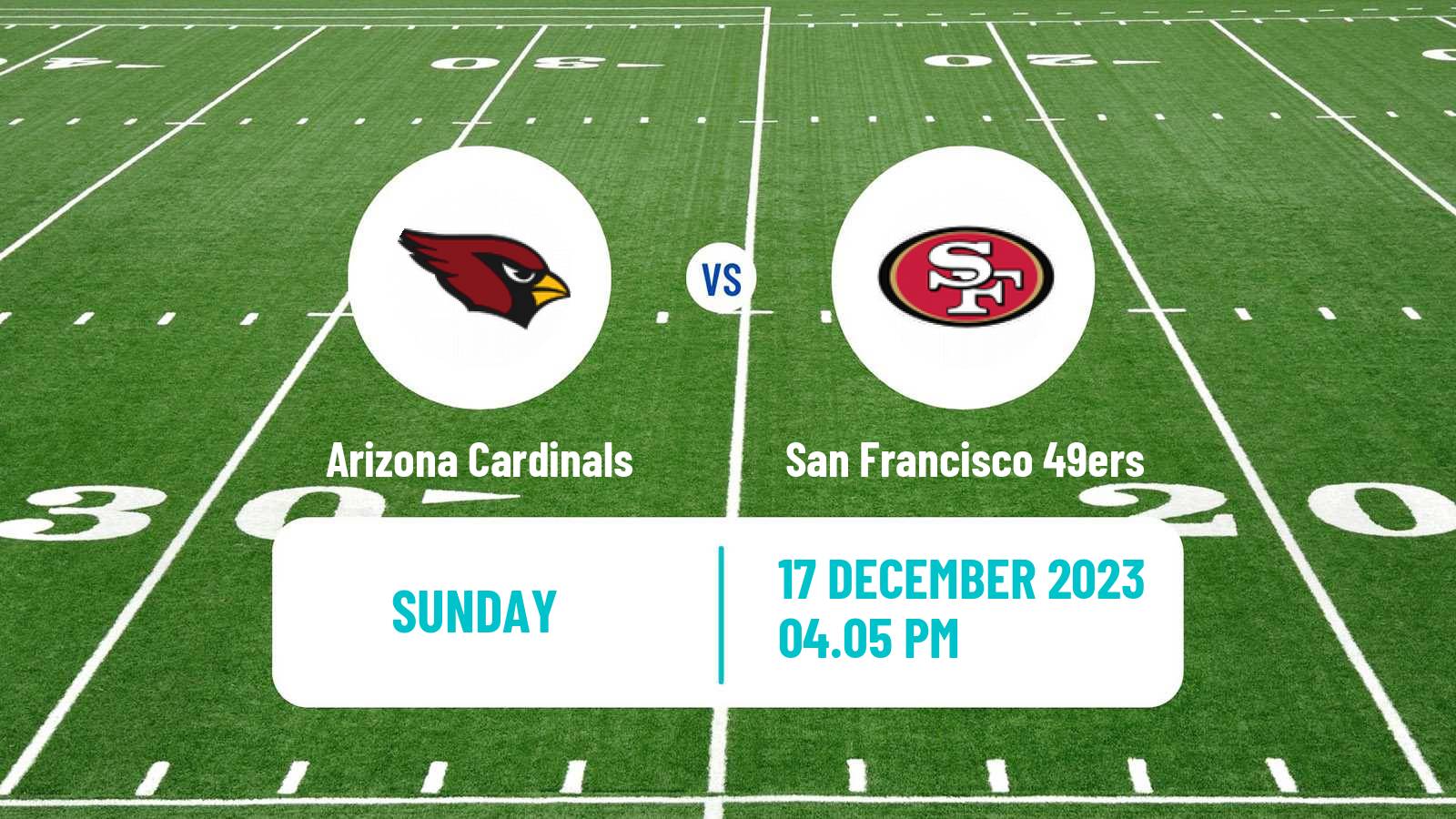 American football NFL Arizona Cardinals - San Francisco 49ers
