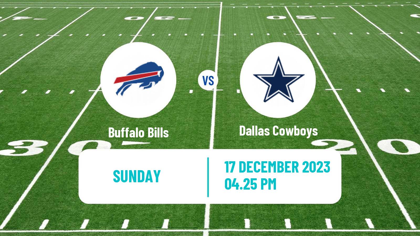 American football NFL Buffalo Bills - Dallas Cowboys