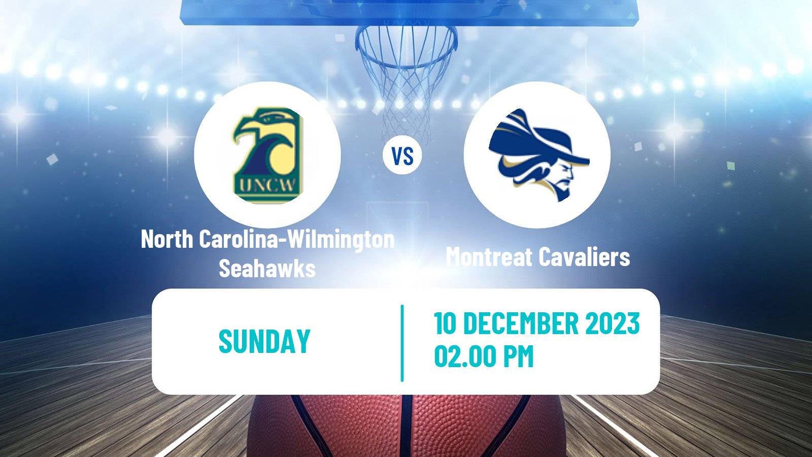 Basketball NCAA College Basketball North Carolina-Wilmington Seahawks - Montreat Cavaliers