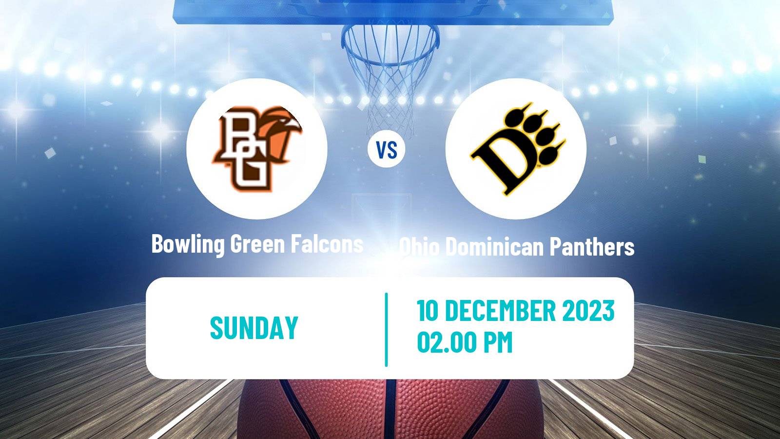 Basketball NCAA College Basketball Bowling Green Falcons - Ohio Dominican Panthers