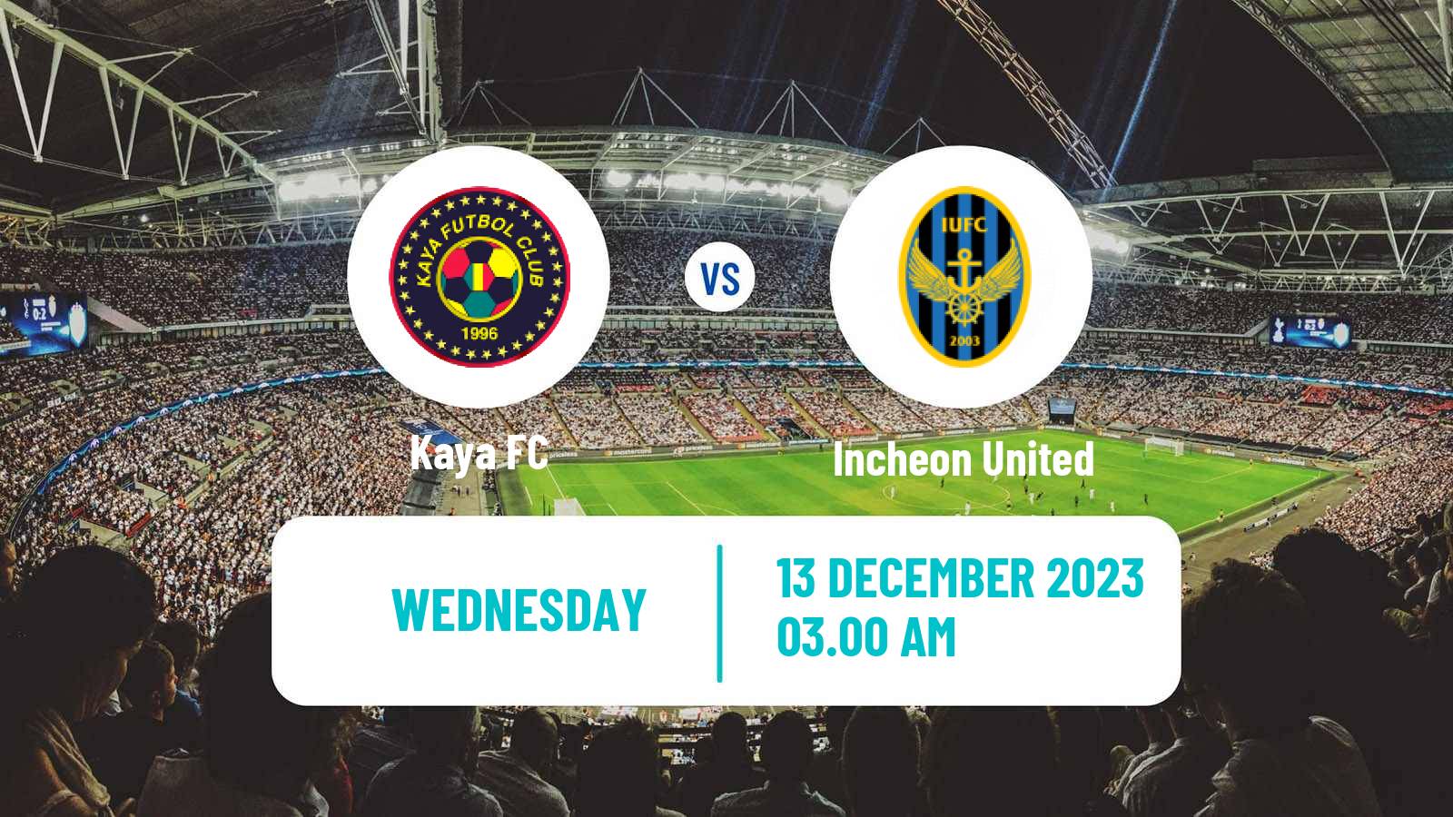 Soccer AFC Champions League Kaya - Incheon United