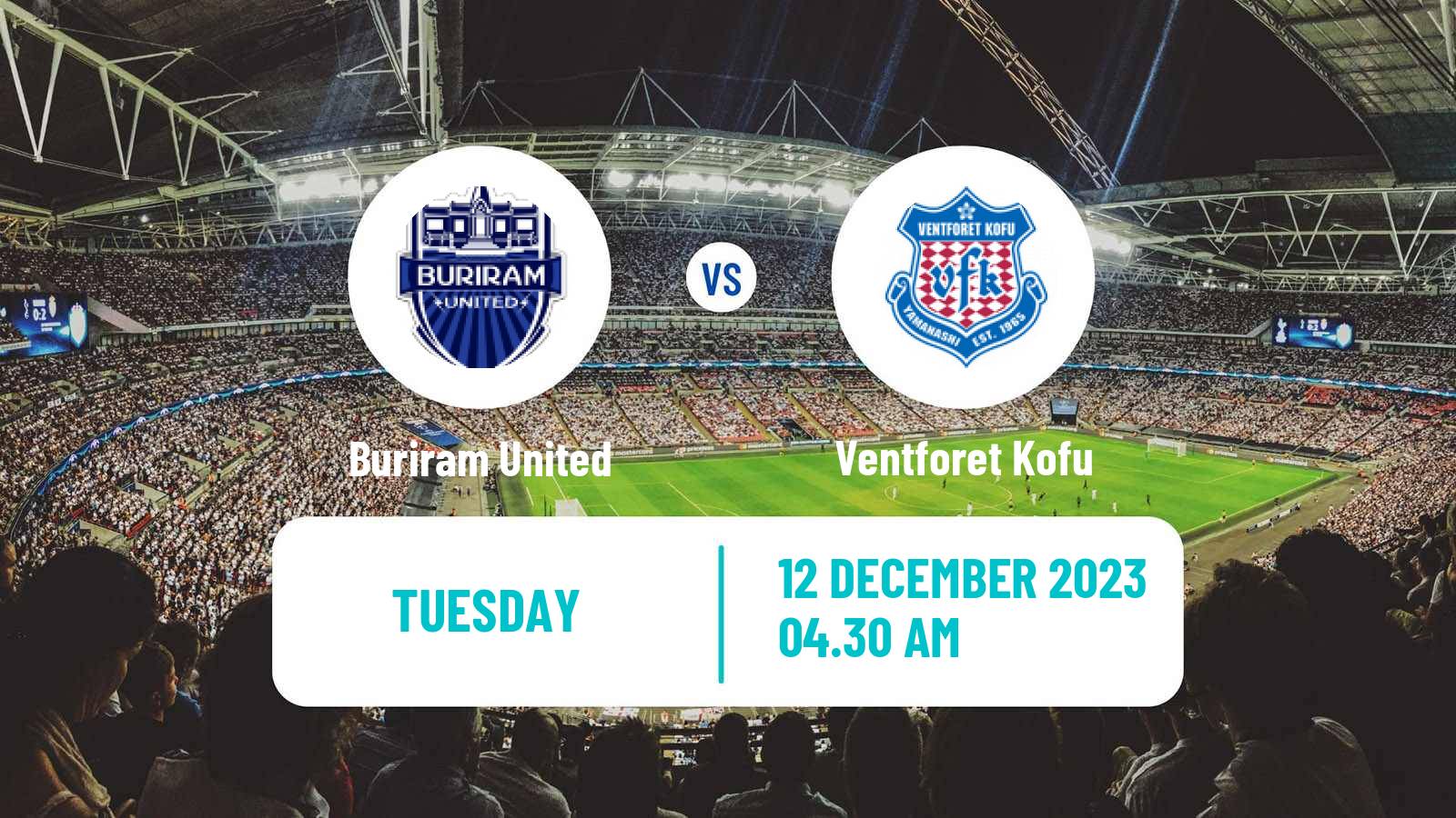 Soccer AFC Champions League Buriram United - Ventforet Kofu