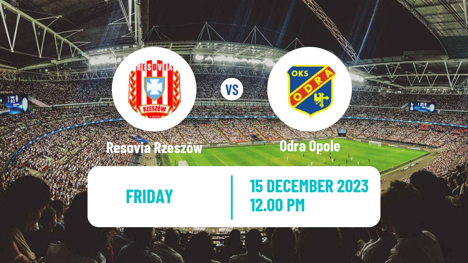 Soccer Polish Division 1 Resovia Rzeszów - Odra Opole