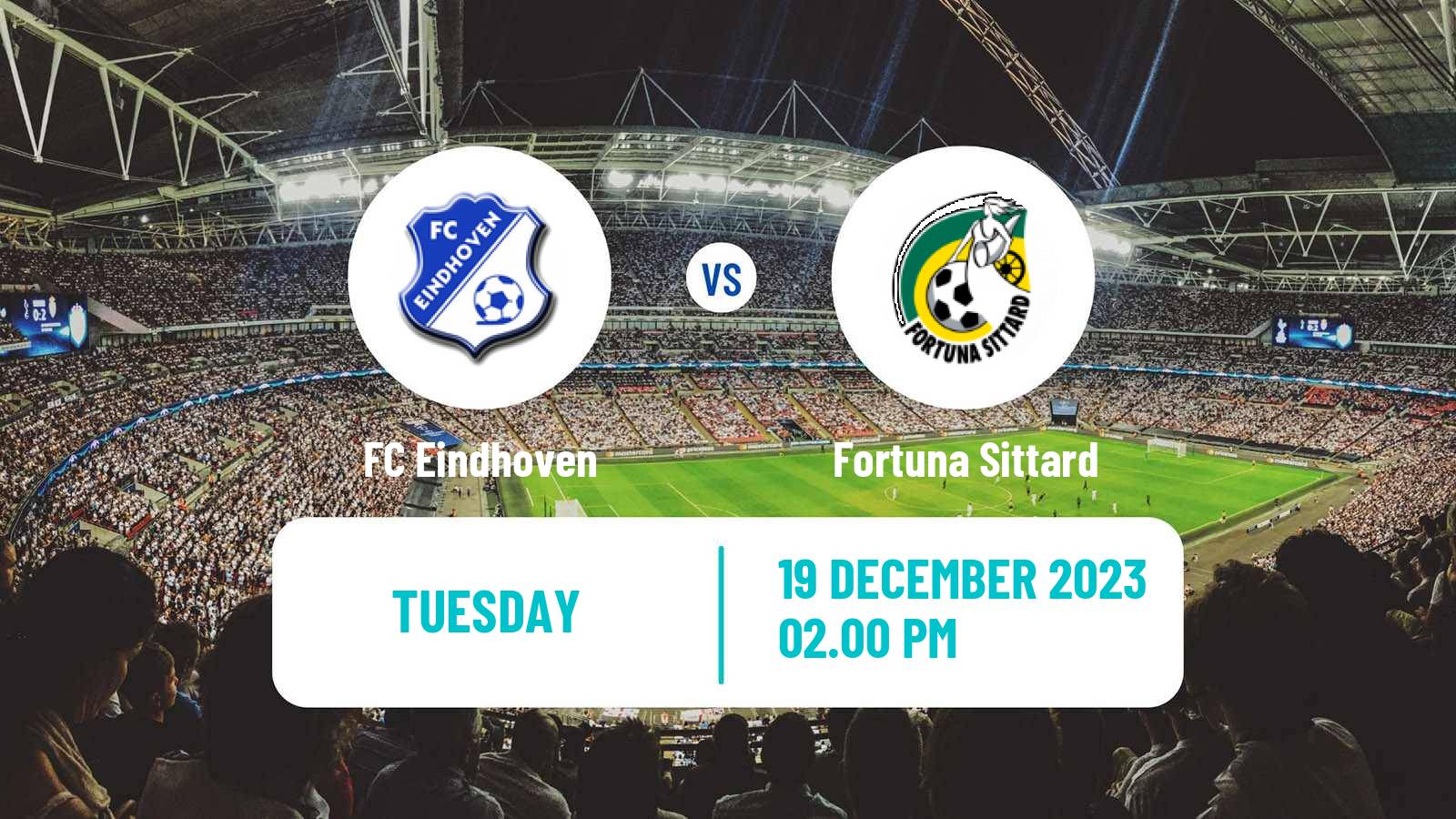 Soccer Dutch KNVB Beker FC Eindhoven - Fortuna Sittard