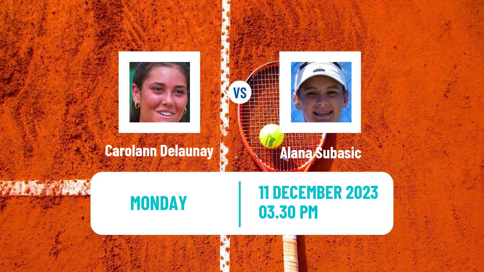 Tennis ITF W15 Wellington Women Carolann Delaunay - Alana Subasic