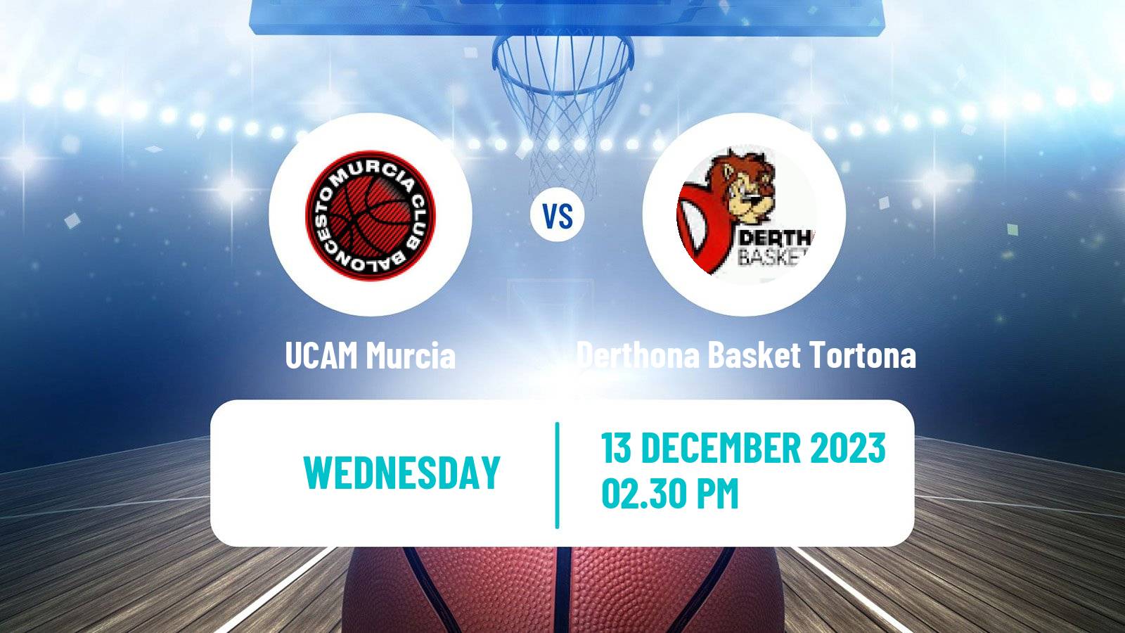 Basketball Champions League Basketball UCAM Murcia - Derthona Basket Tortona