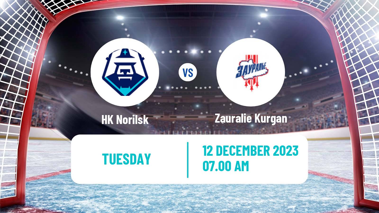 Hockey VHL Norilsk - Zauralie Kurgan